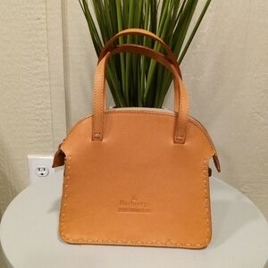 Vintage 99 Burberry Leather Nova check Handbag